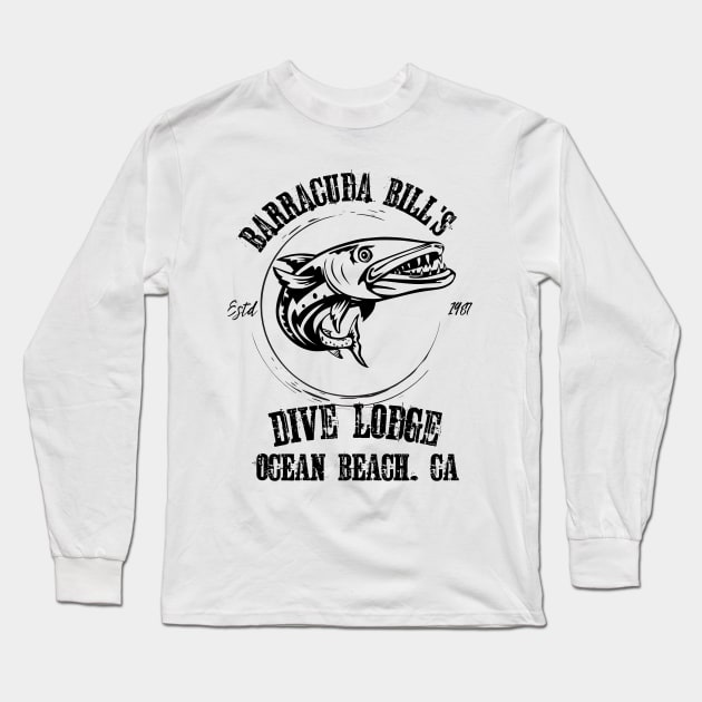 Barracuda Bills Dive Lodge, Scuba Long Sleeve T-Shirt by Teessential